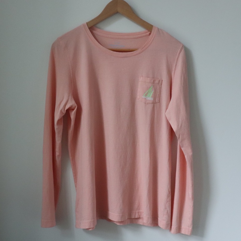 Peach&White Vineyard Vines Long sleeves